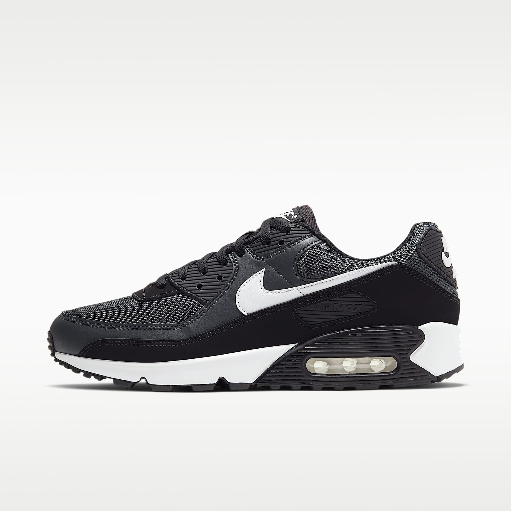 Nike Air Max 90 Herrenschuh – Iron Grey/Dark Smoke Grey/Schwarz/Weiß