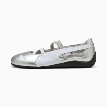 Speedcat Ballet Metallic Schuhe Damen - PUMA Silver-PUMA White