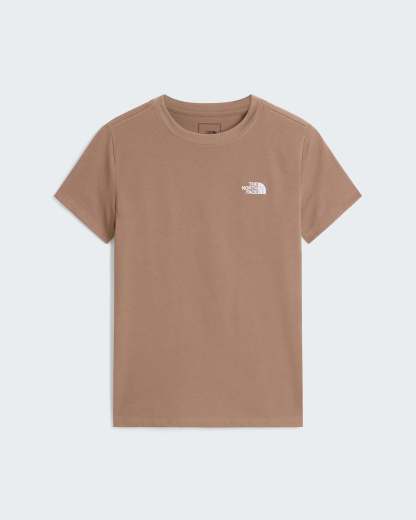 Evolution Simple Dome schmal geschnittenes T-Shirt für Damen – Garnet