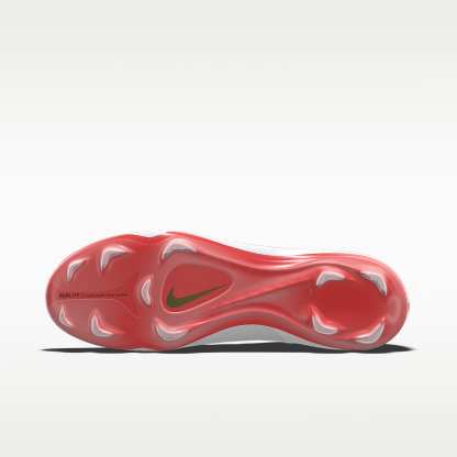 Nike Mercurial Vapor 17 Elite By You personalisierbarer Low-Top-Fußballschuh für normalen Rasen – Bright Crimson/Weiß [3389900446]