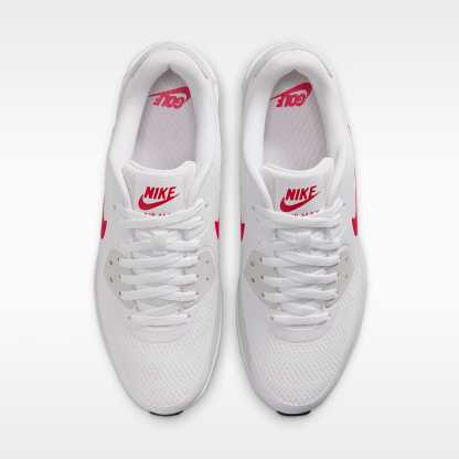 Nike Air Max 90 G Golfschuh – Weiß/Photon Dust/Midnight Navy/Fire Red