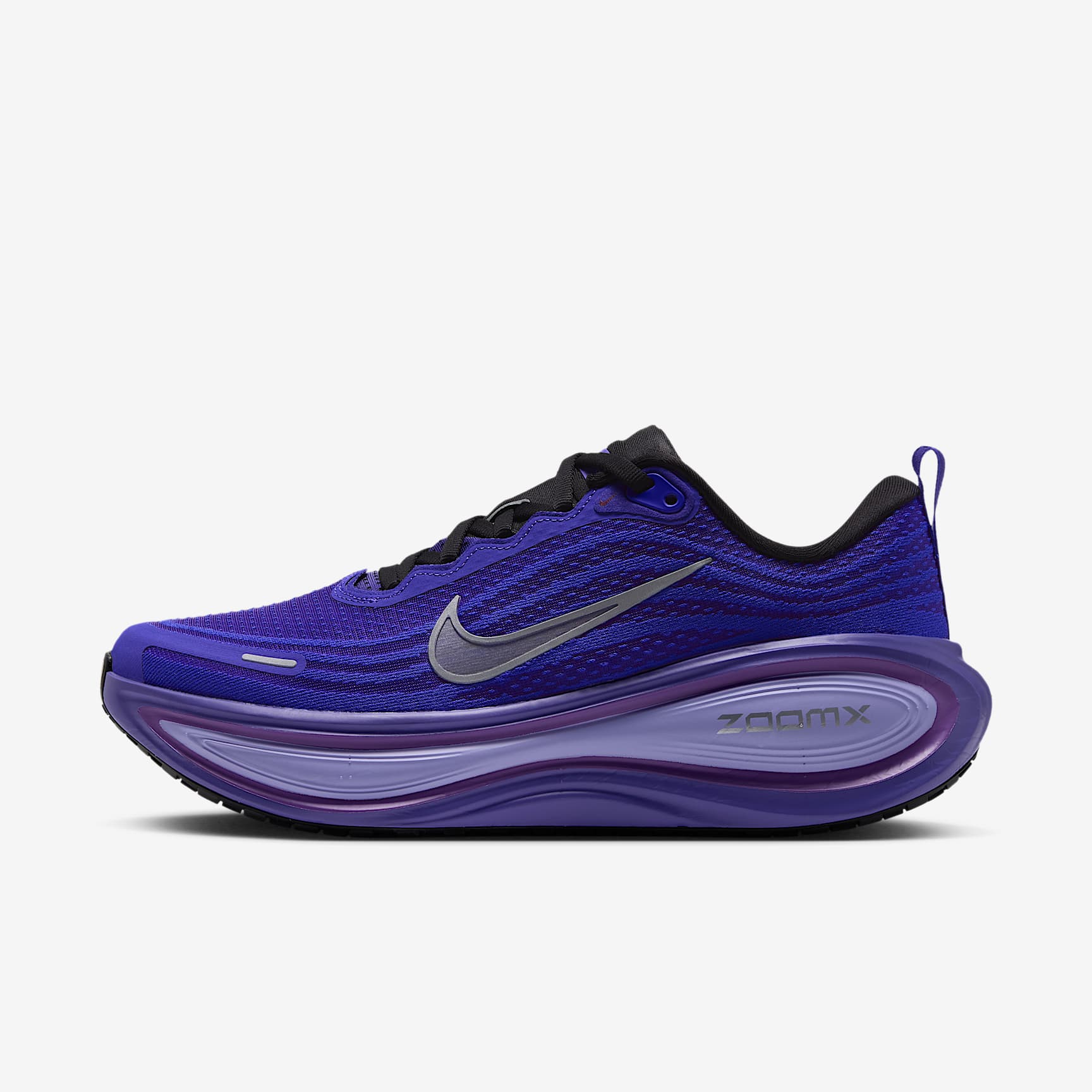 Nike Vomero Plus Straßenlaufschuh (Damen) – Schwarz/Persian Violet/Vivid Violet/Metallic Silver
