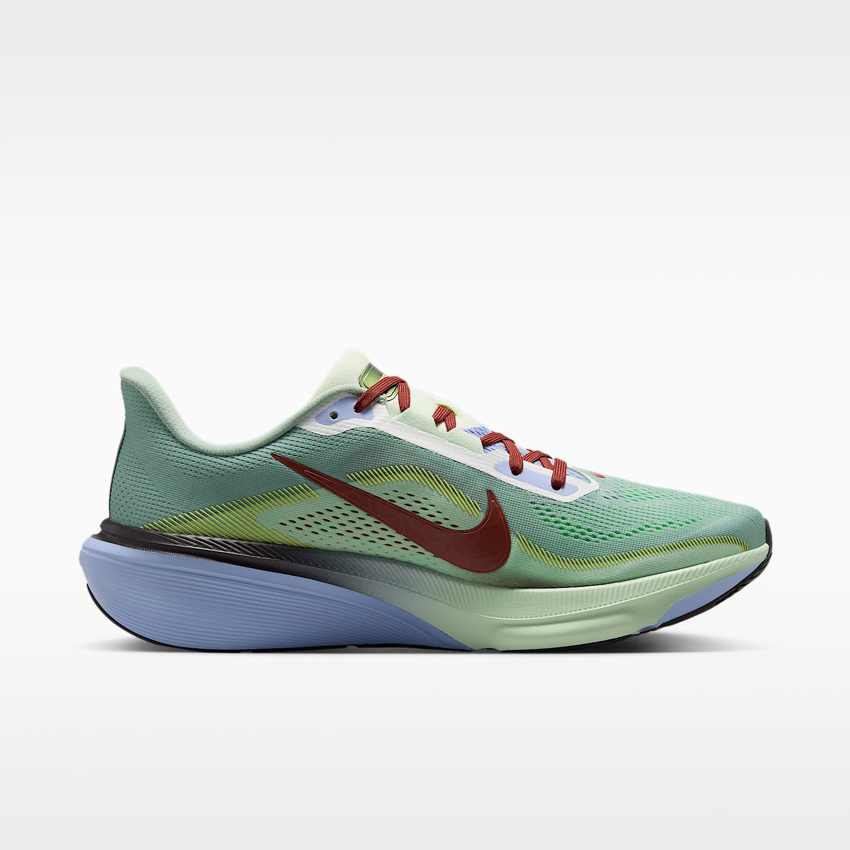 Nike Pegasus 42 SE Straßenlaufschuh (Herren) – Steam/Frosted Spruce/Purple Fade/Rugged Orange