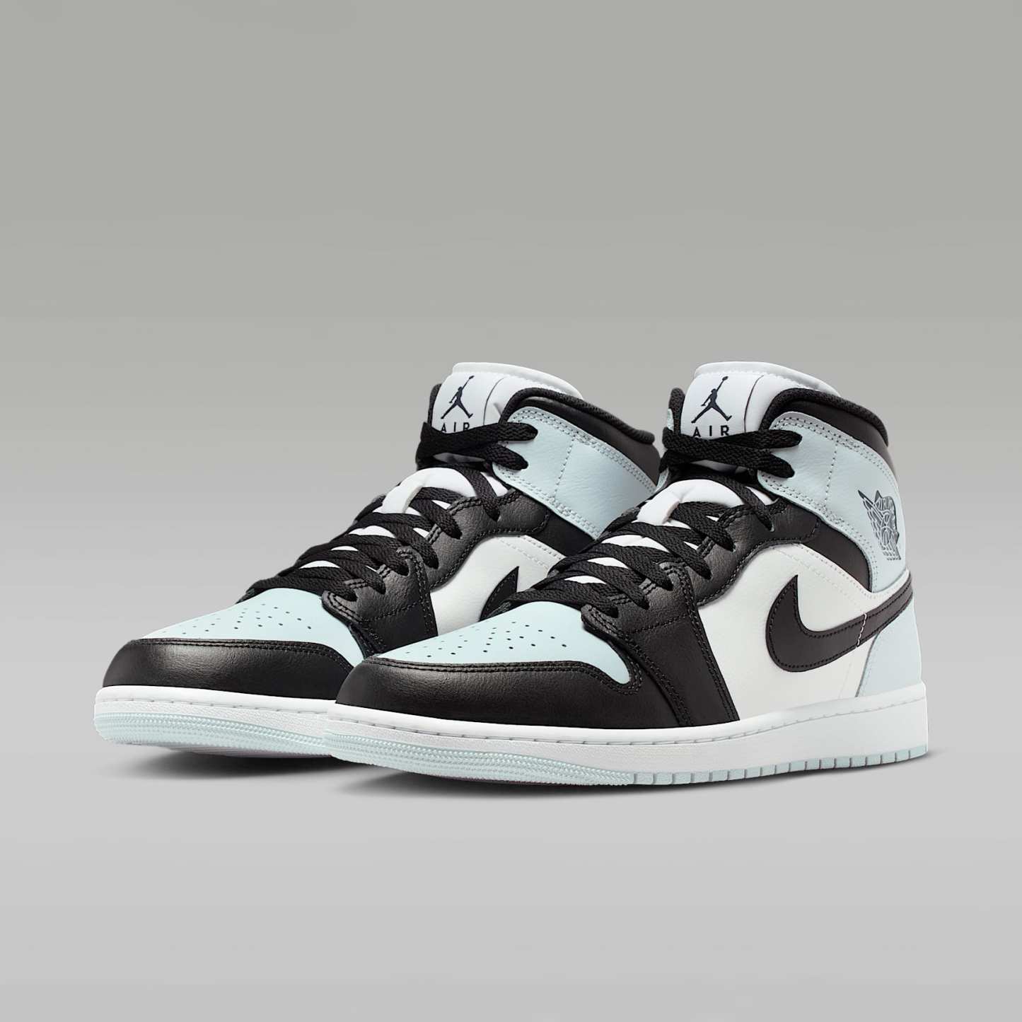 Air Jordan 1 Mid Herrenschuh – Schwarz/Aura/Weiß/Squadron Blue