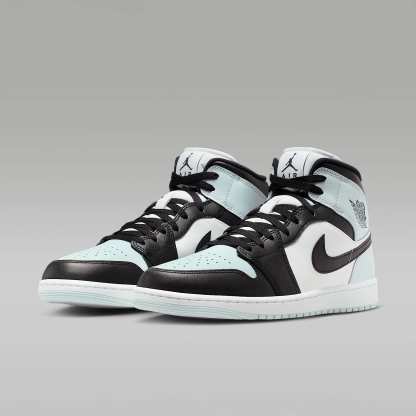 Air Jordan 1 Mid Herrenschuh – Schwarz/Aura/Weiß/Squadron Blue