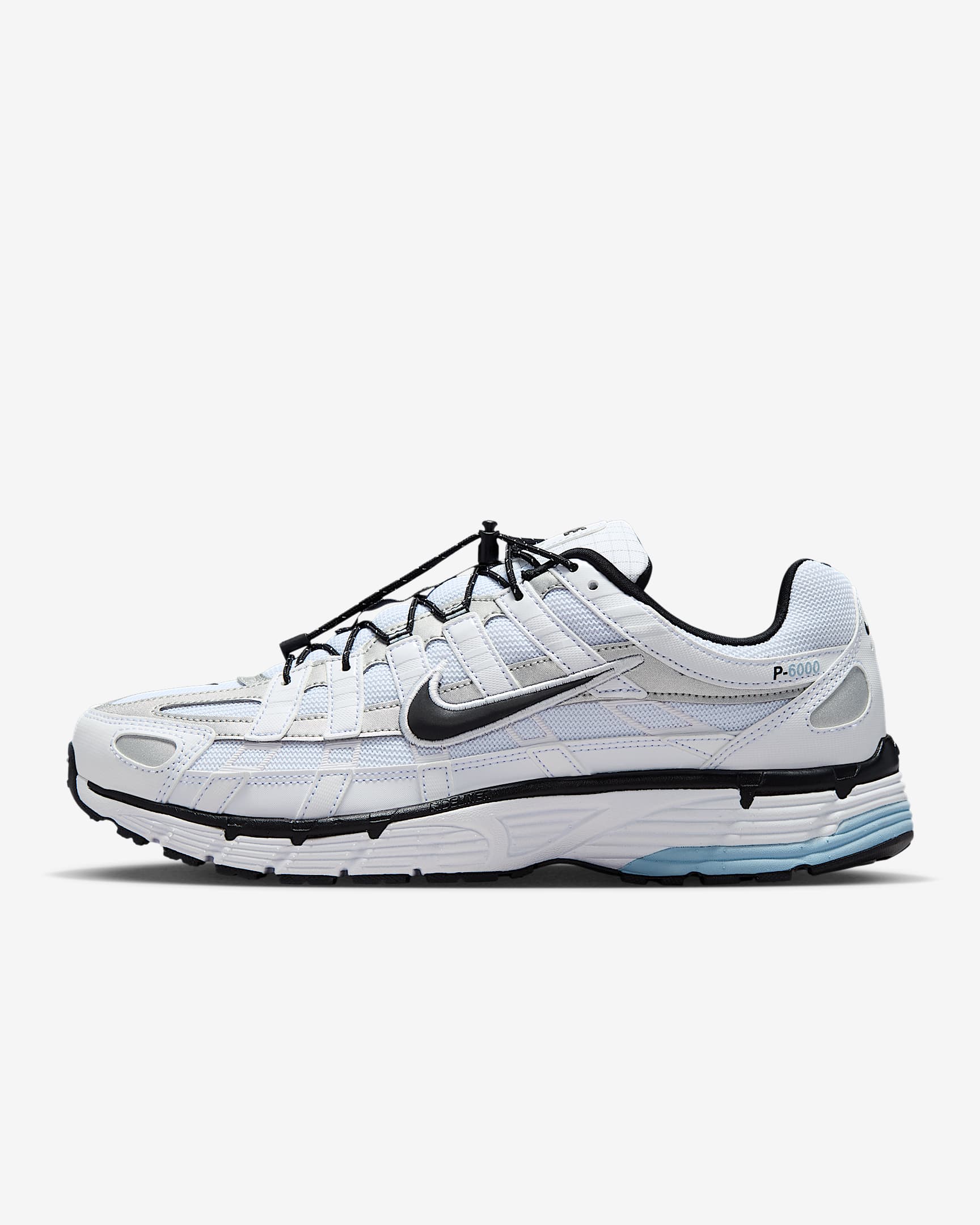 Nike P-6000 Schuh (Herren) – Weiß/Light Armory Blue/Metallic Silver/Schwarz