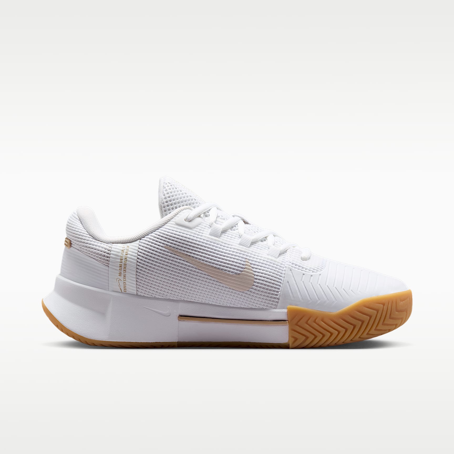 Nike GP Challenge 1.5 Hartplatz-Tennisschuh (Damen) – Weiß/Summit White/Linen/Light Orewood Brown