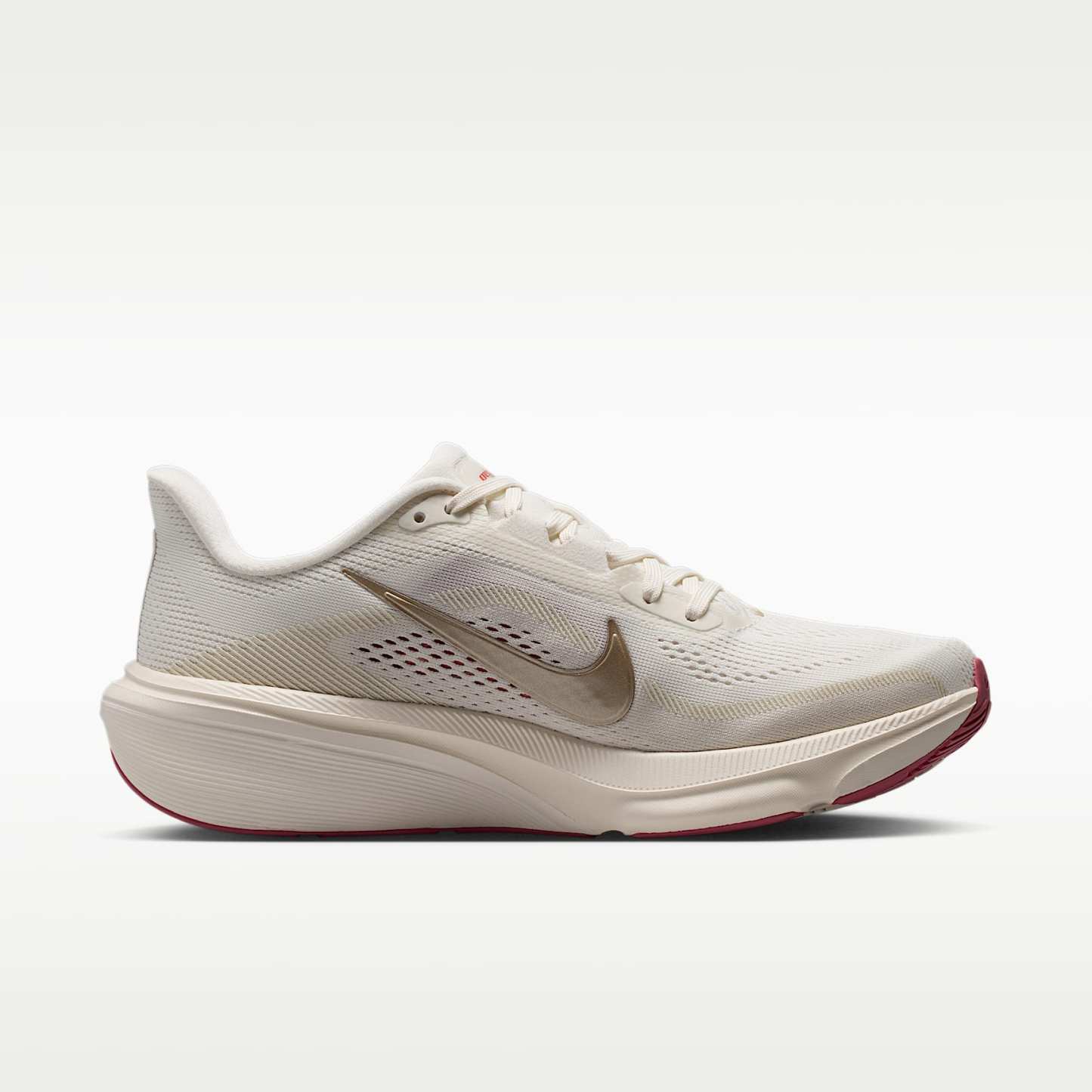 Nike Pegasus 42 Straßenlaufschuh (Damen) – Phantom/Chalk/Sail/Metallic Gold Grain