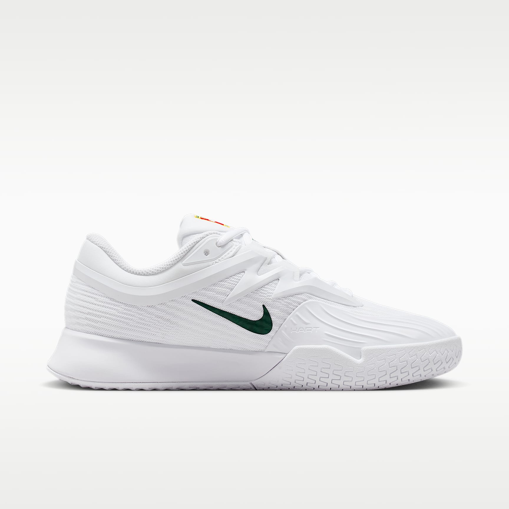 Nike Vapor Pro 3 PRM Tennisschuhe für den Hartplatz (Damen) – Weiß/University Gold/University Red/Gorge Green
