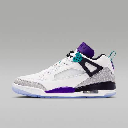 Jordan Spizike Low Herrenschuh – Weiß/Court Purple/Light Smoke Grey/Rio Teal