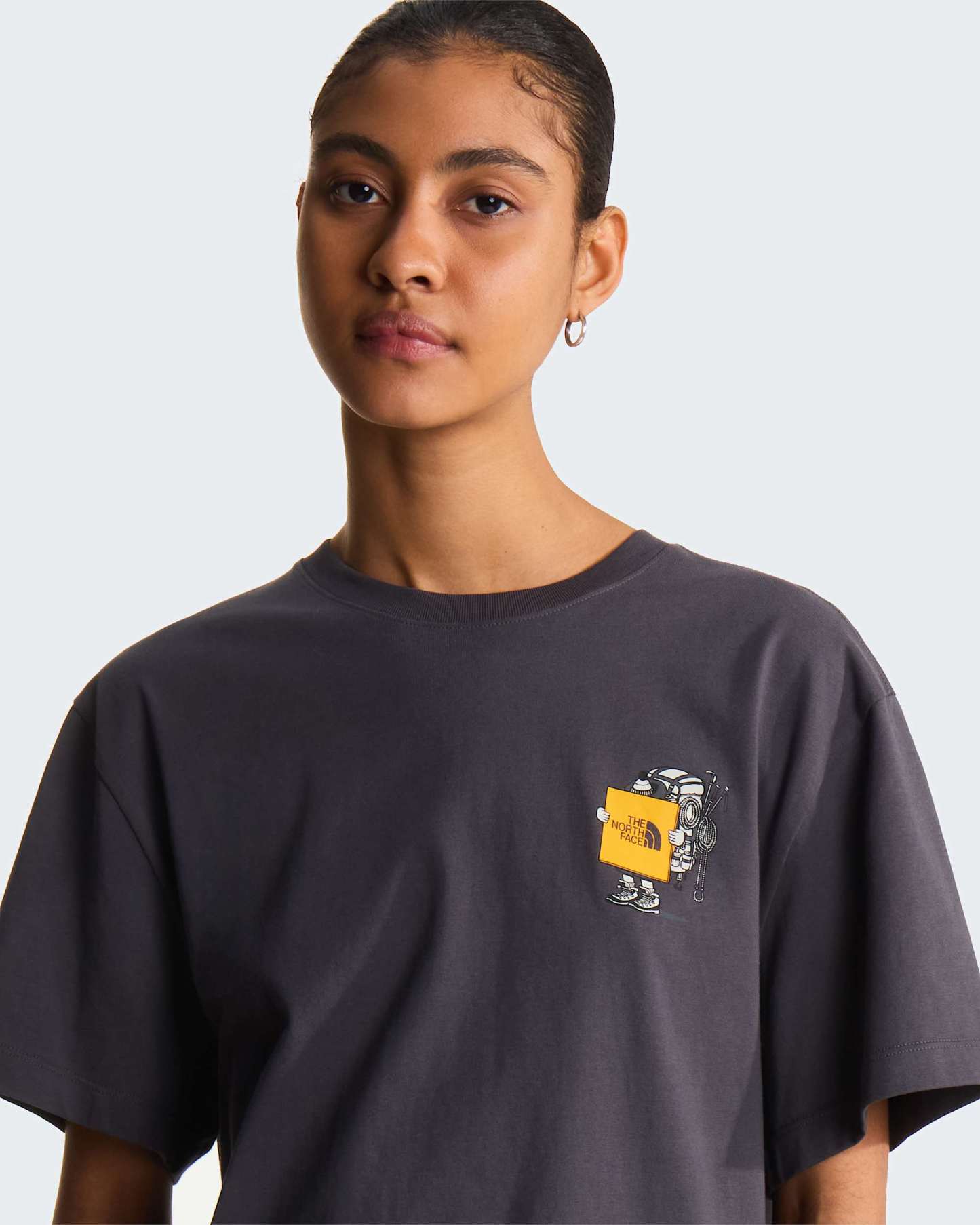 Unisex Gear Up Get Out Grafik T-Shirt – Anthracite Grey