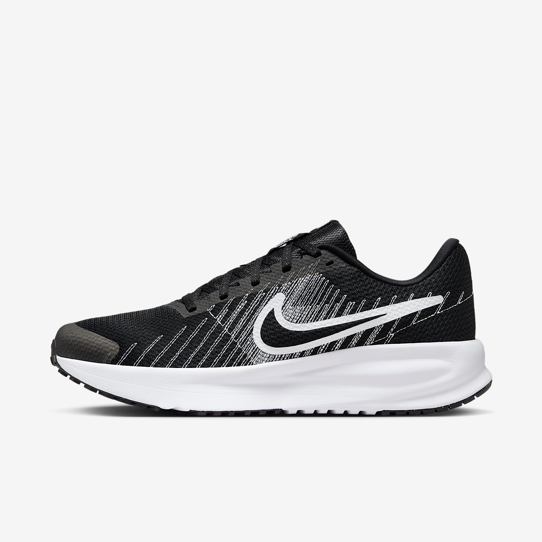 Nike Run Defy Straßenlaufschuh (Herren) – Schwarz/Weiß