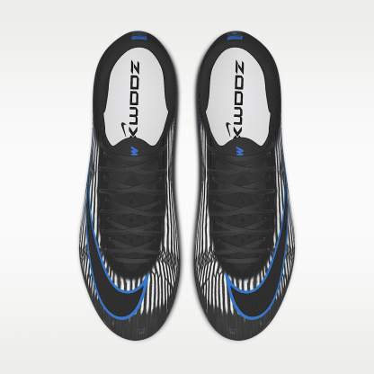 Nike Mercurial Superfly 11 Elite By You personalisierbarer Low-Top-Fußballschuh für Kunstrasen – Schwarz/Schwarz [4172670494]