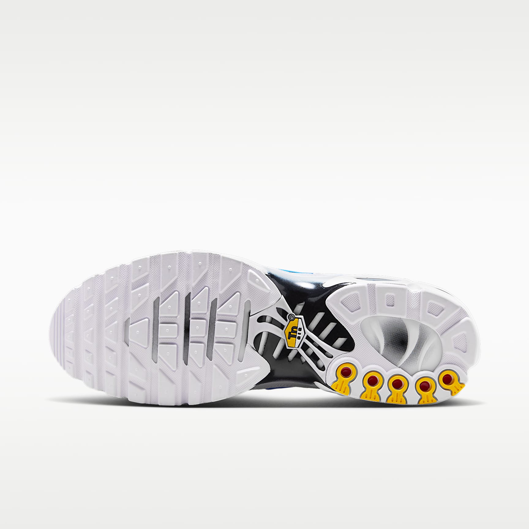 Nike Air Max Plus Schuh (Herren) – Weiß/Schwarz/Blue Crystal