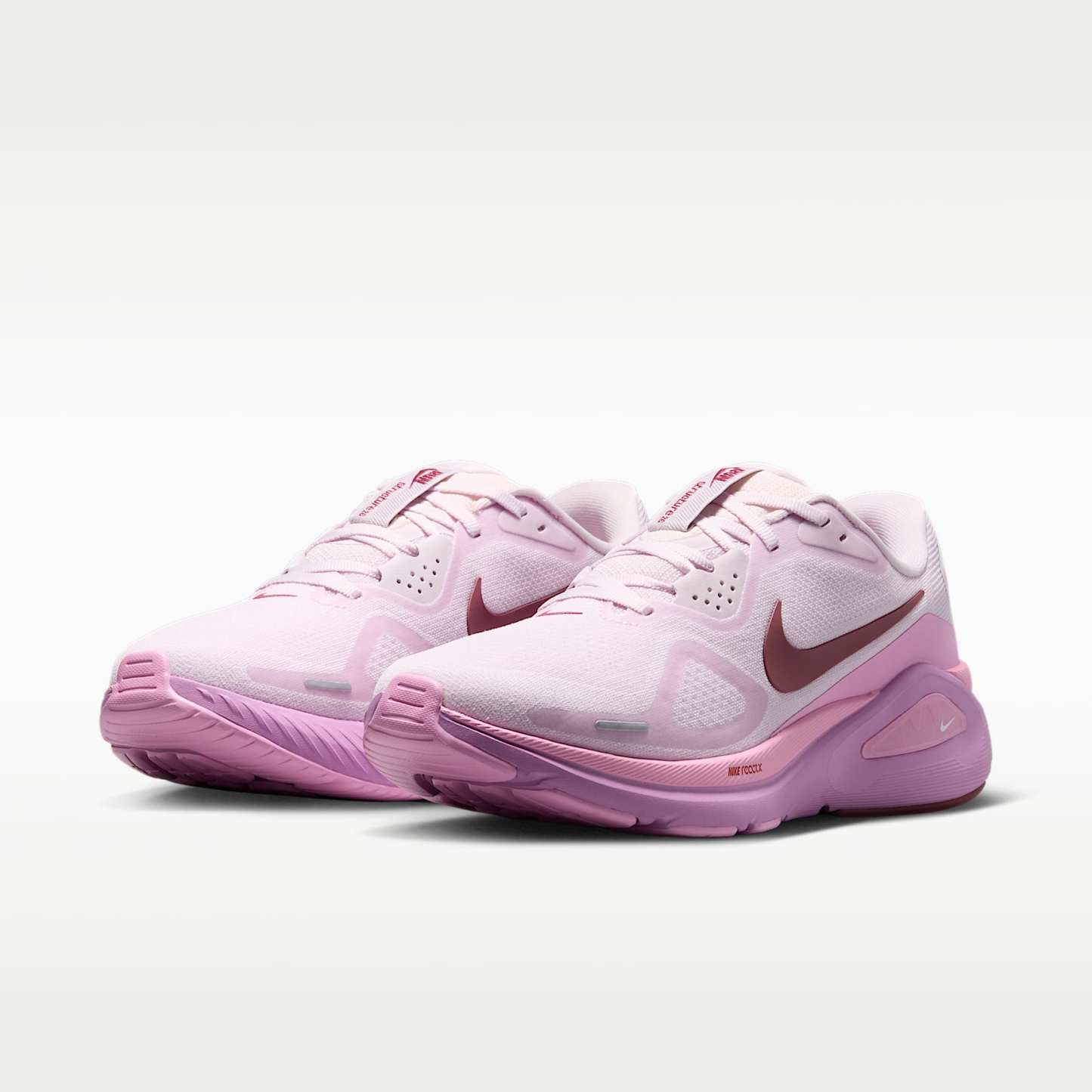 Nike Structure 26 Straßenlaufschuh (Damen) – Bleached Lilac/Pink Rise/Light Magenta/Pink Smoke