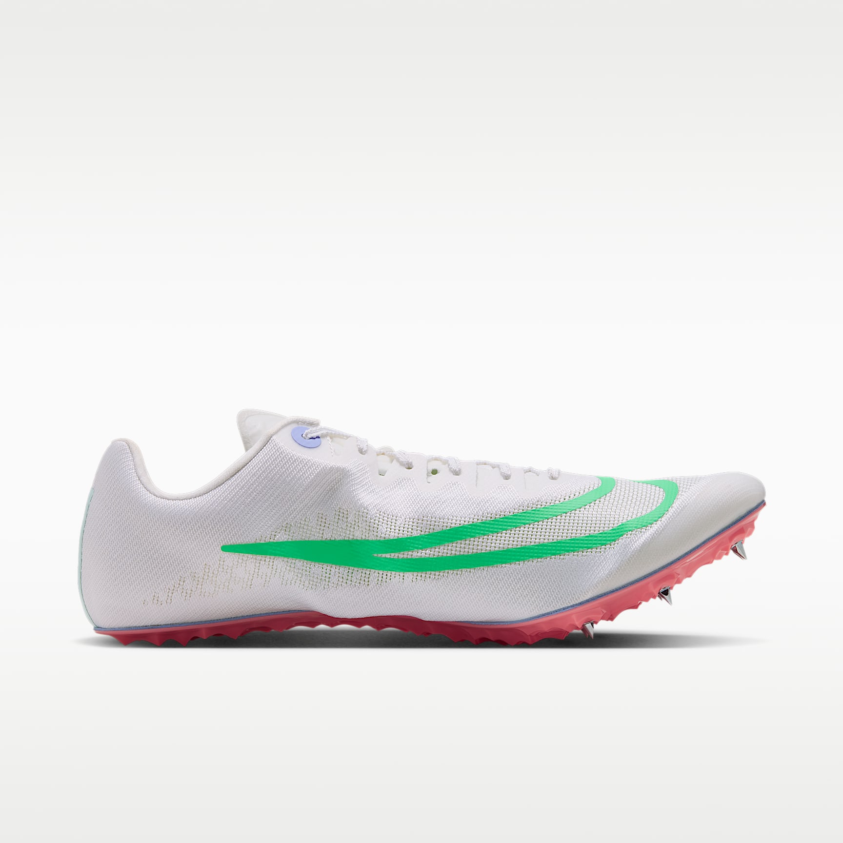 Nike Zoom Ja Fly 4 Laufspikes für Sprints – Summit White/Aluminum/Atomic Pink/Electro Green
