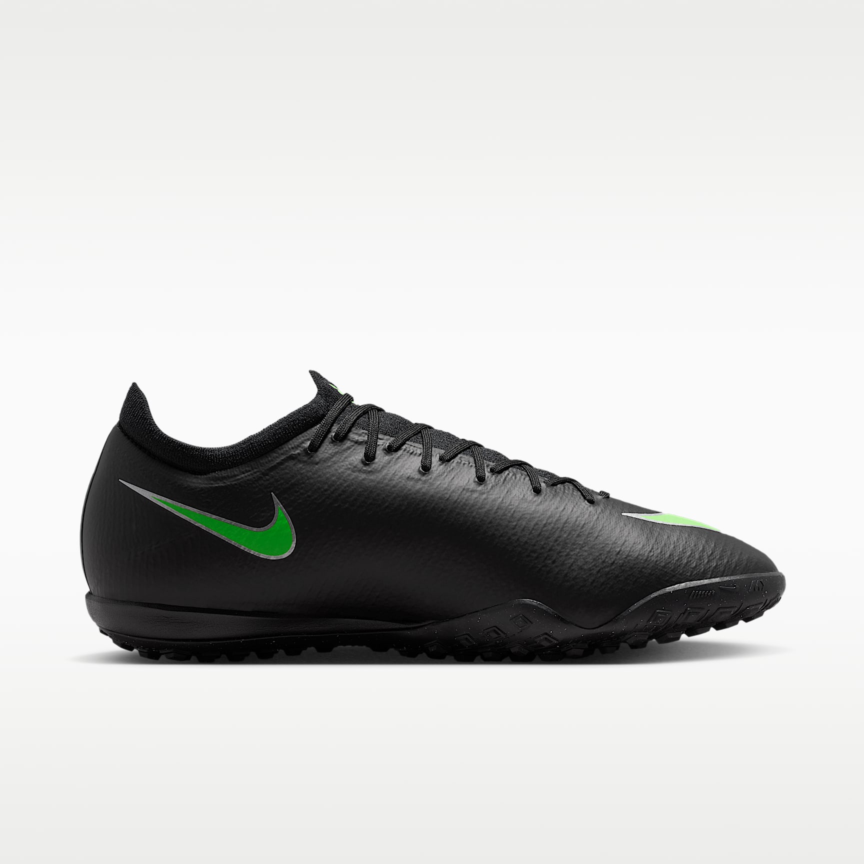Nike Mercurial Vapor 17 Pro Low-Top-Fußballschuh für Turf – Schwarz/Schwarz/Illusion Green