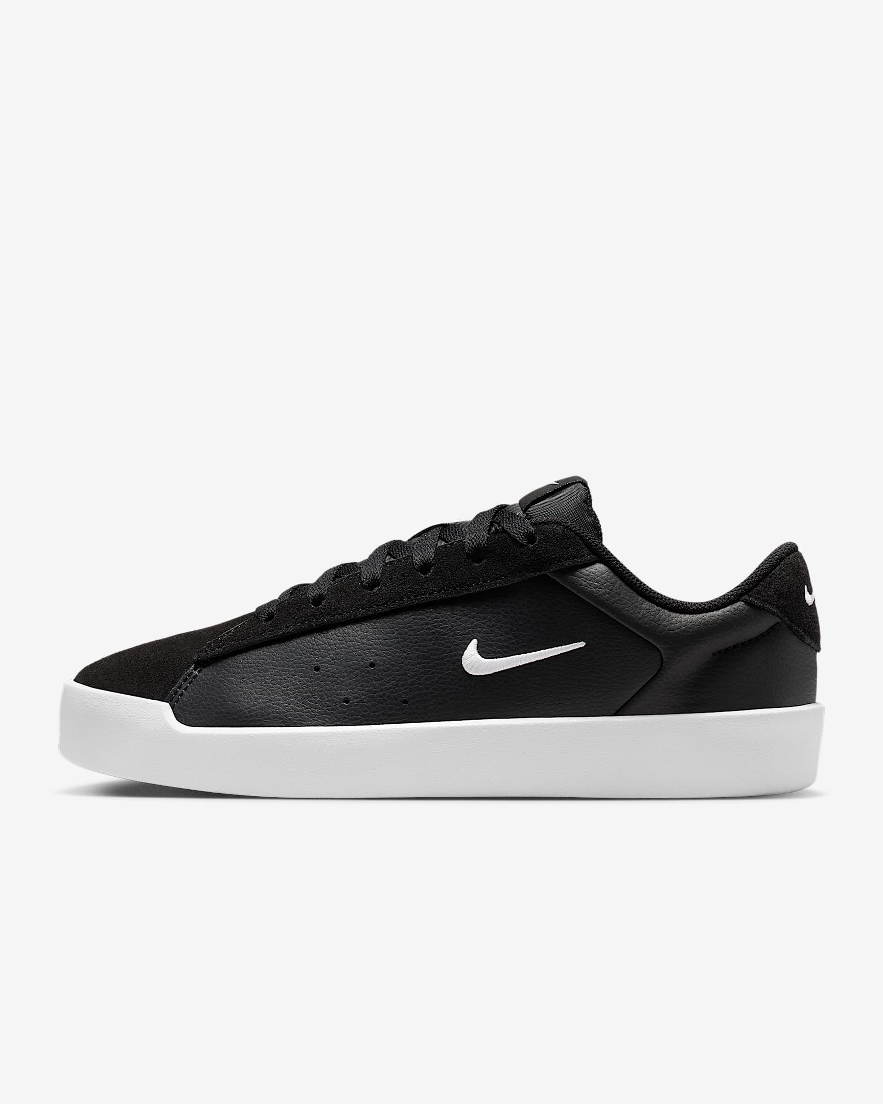 Nike Court Heritage Damenschuh – Schwarz/Schwarz/Weiß