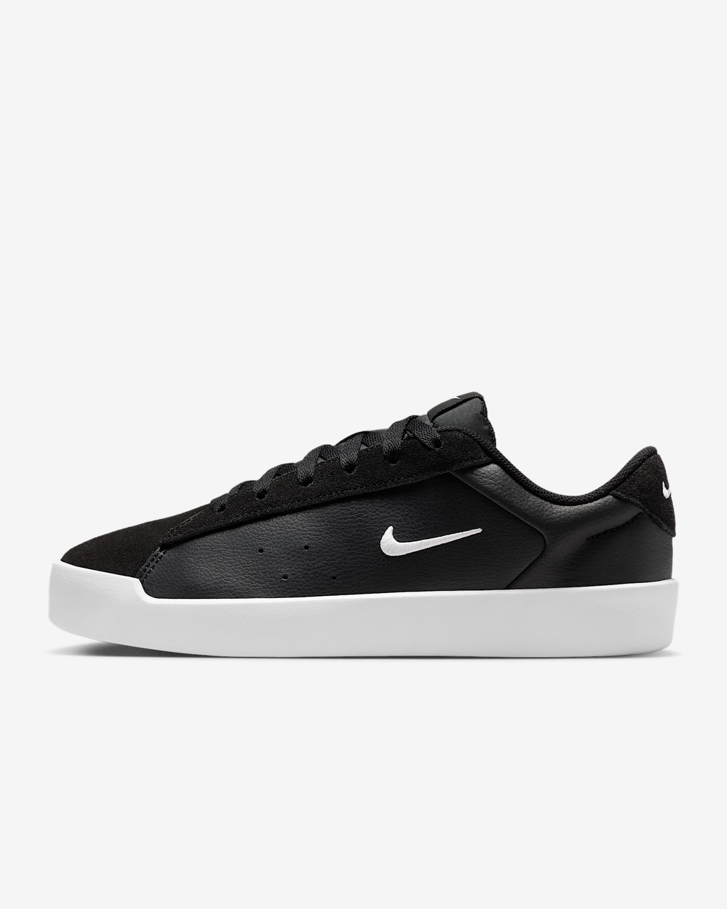 Nike Court Heritage Damenschuh – Schwarz/Schwarz/Weiß