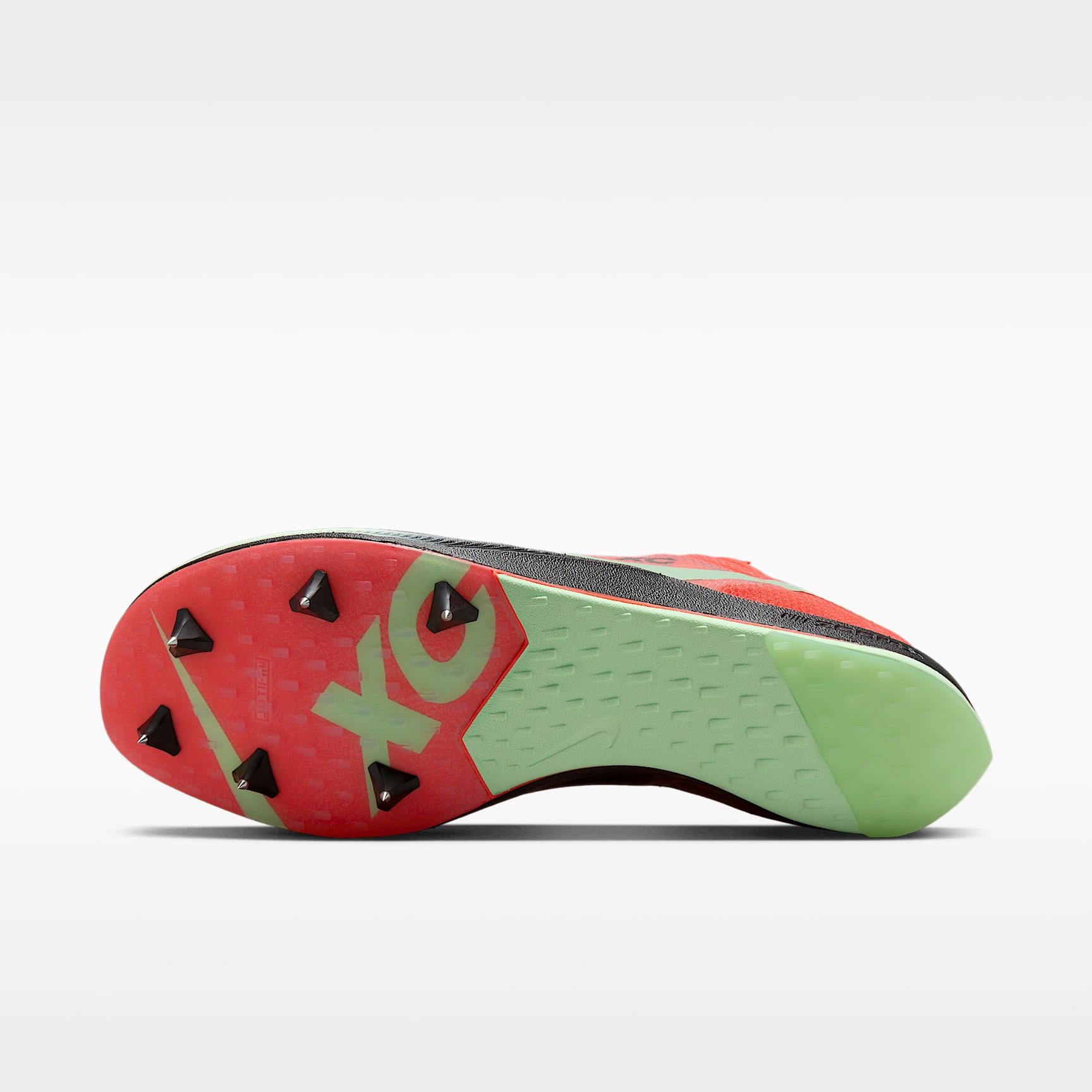 Nike Dragonfly XC Cross-Country-Spikes – Bright Crimson/Schwarz/Metallic Silver/Vapor Green
