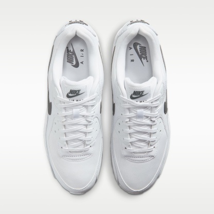 Nike Air Max 90 Schuh (Herren) – Weiß/Weiß/Smoke Grey