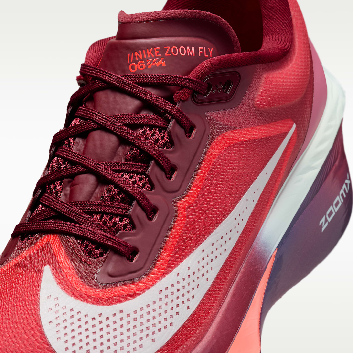 Nike Zoom Fly 6 SE Straßenlaufschuh für Wettkämpfe (Damen) – Team Red/Bright Crimson/Peony/Barely Green