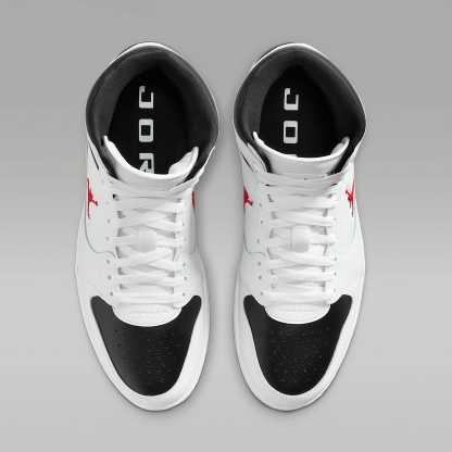 Jordan Court Connect Mid Herrenschuhe – Weiß/Schwarz/Gym Red