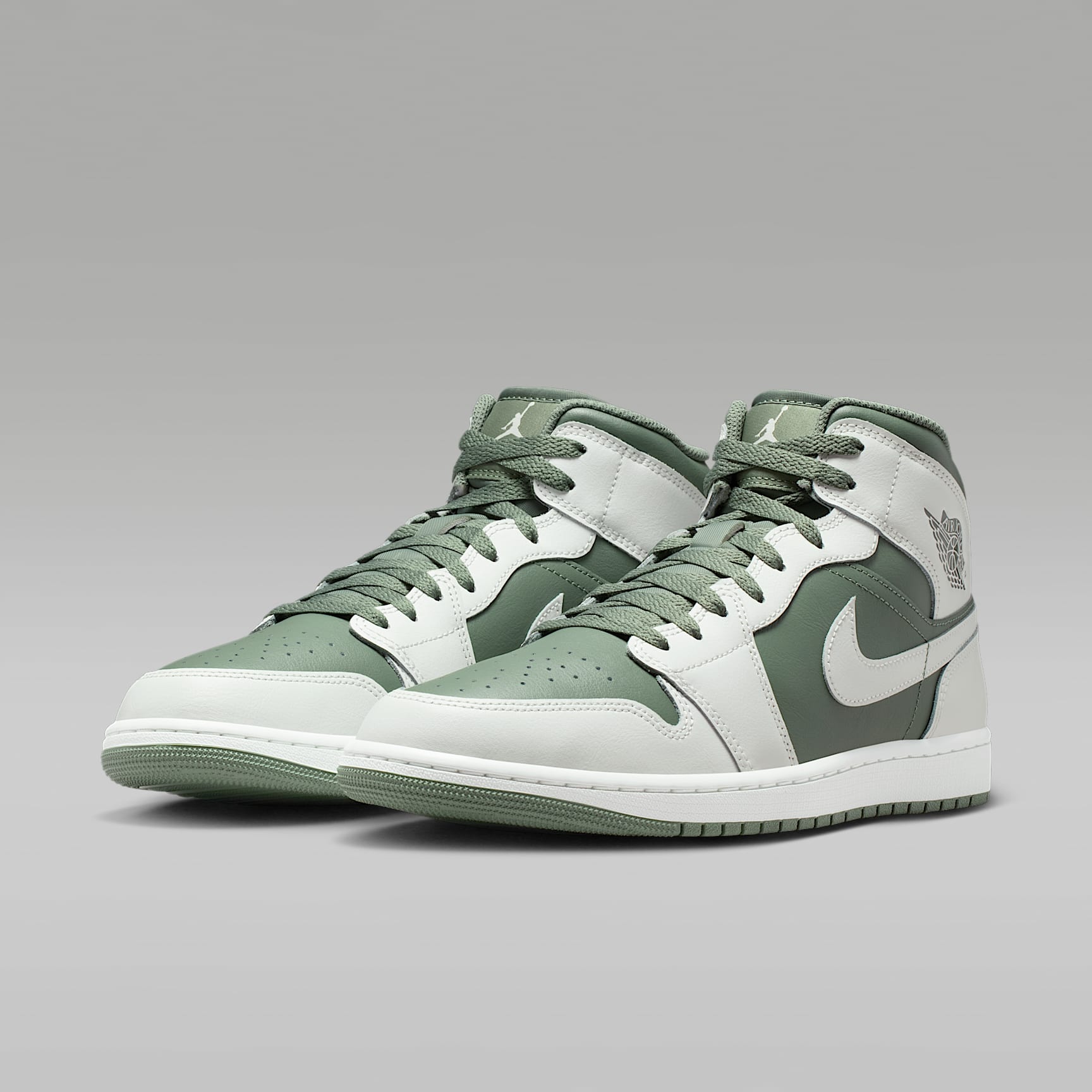 Air Jordan 1 Mid Herrenschuh – Summit White/Vintage Lichen