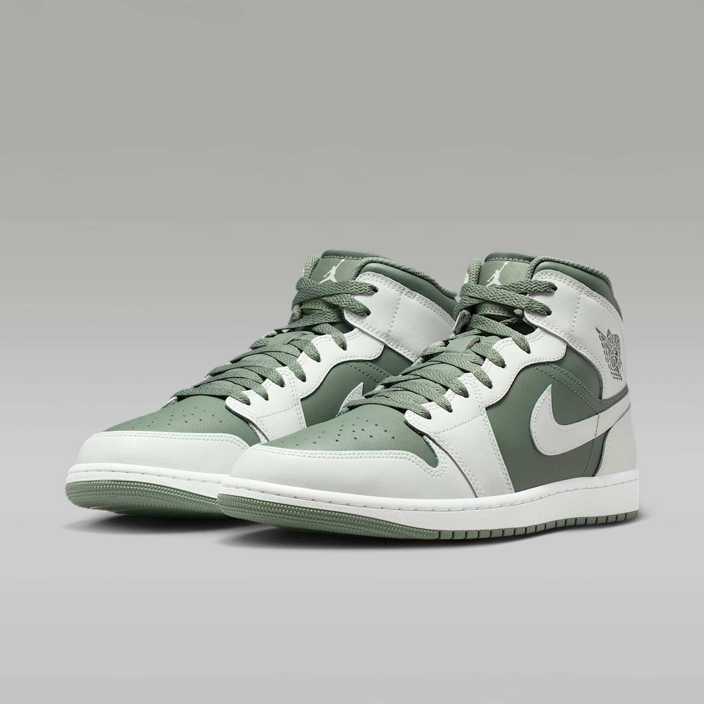 Air Jordan 1 Mid Herrenschuh – Summit White/Vintage Lichen