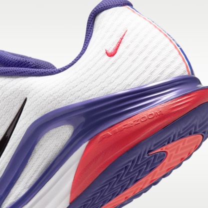 Nike Vapor 12 PRM Tennisschuhe für Clay Courts (Herren) – Weiß/Dark Concord/Bright Crimson/Burgundy Ash