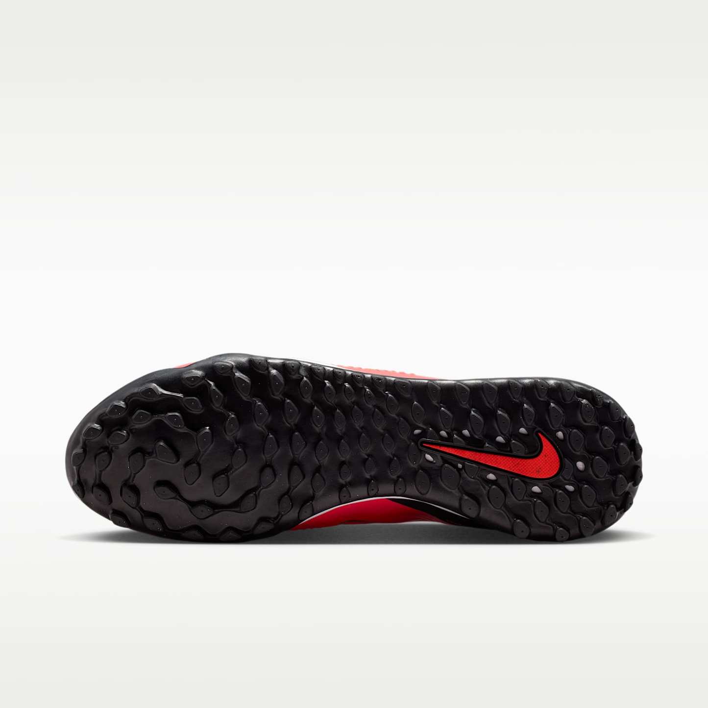 Nike Phantom 6 High Academy Fußballschuh für Turf – Bright Crimson/Schwarz/Blur