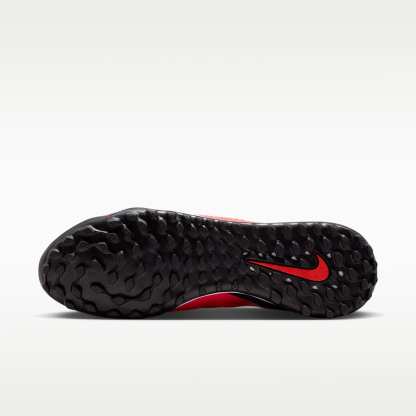 Nike Phantom 6 High Academy Fußballschuh für Turf – Bright Crimson/Schwarz/Blur