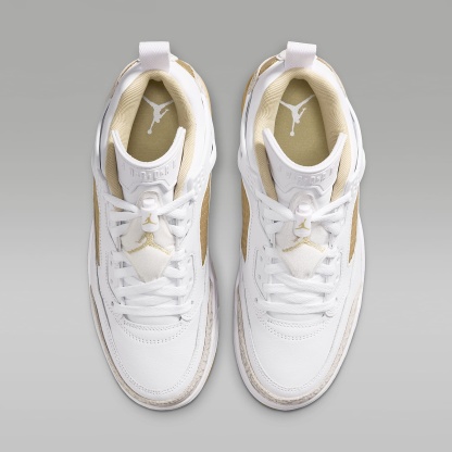 Jordan Spizike Low Schuh (Damen) – Weiß/Neutral Grey/Team Gold/Metallic Gold