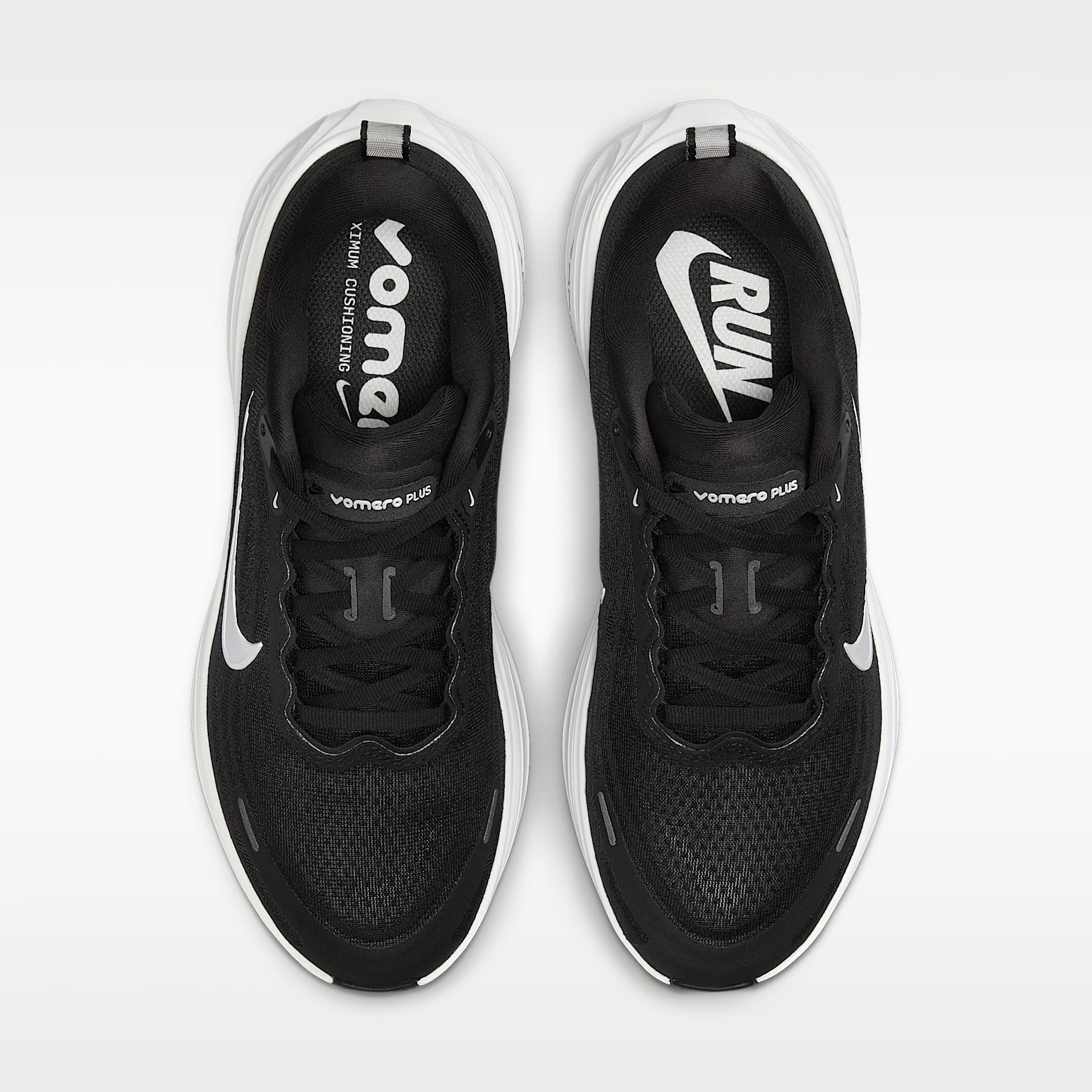 Nike Vomero Plus Straßenlaufschuh (Damen) – Schwarz/Cool Grey/Metallic Dark Grey/Weiß