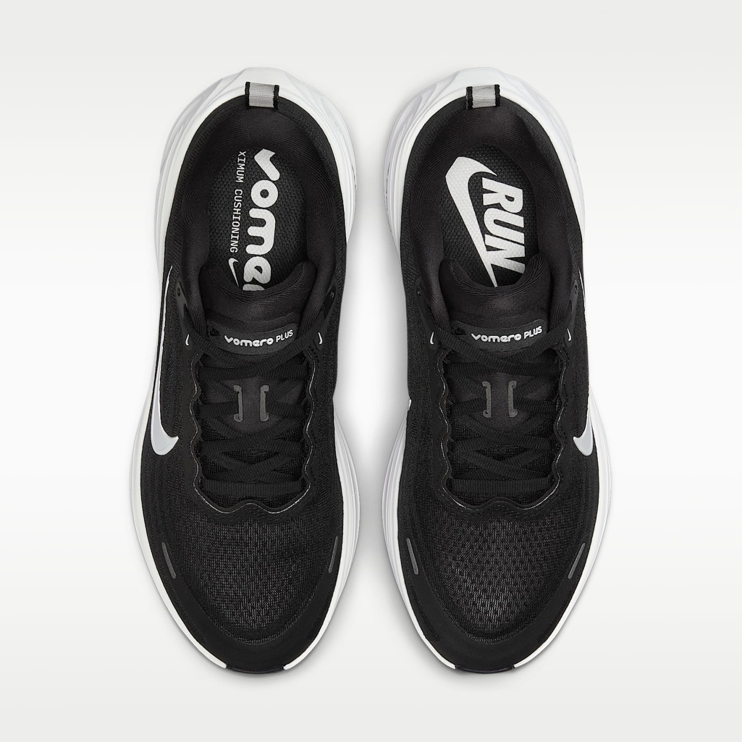 Nike Vomero Plus Straßenlaufschuh (Damen) – Schwarz/Cool Grey/Metallic Dark Grey/Weiß