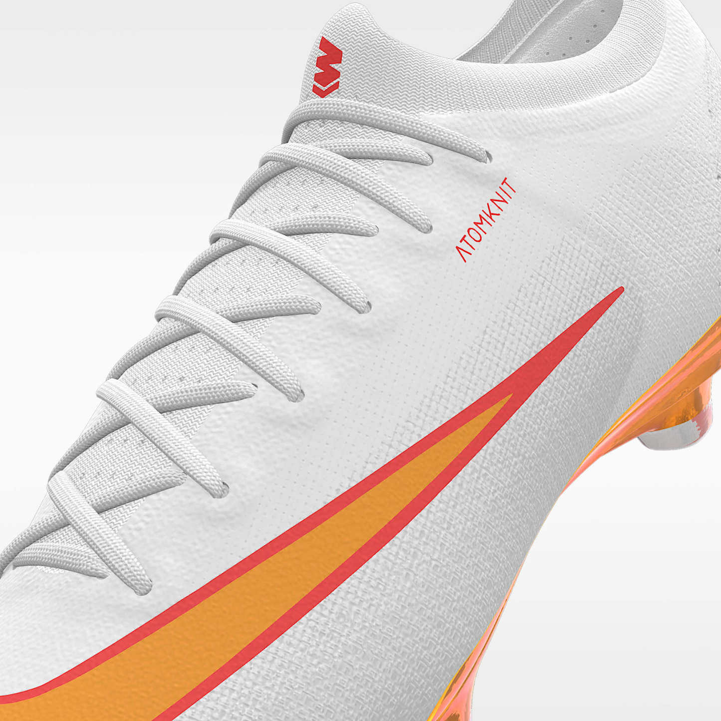 Nike Mercurial Vapor 17 Elite By You personalisierbarer Low-Top-Fußballschuh für normalen Rasen – Bright Crimson/Weiß [9274715451]