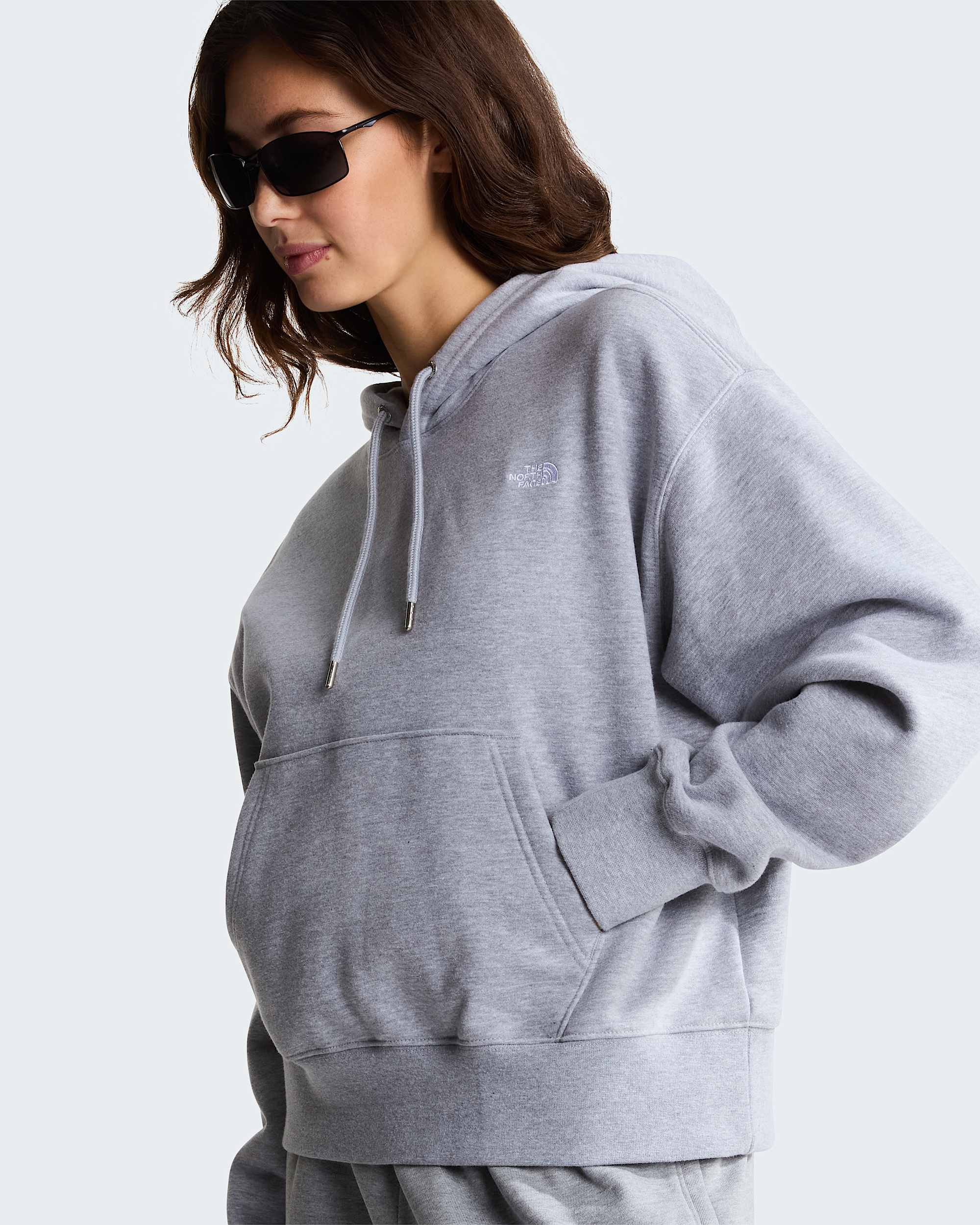 TNF™ Essential Simple Dome Boxy Oversized Hoodie Damen – TNF Pale Grey Heather