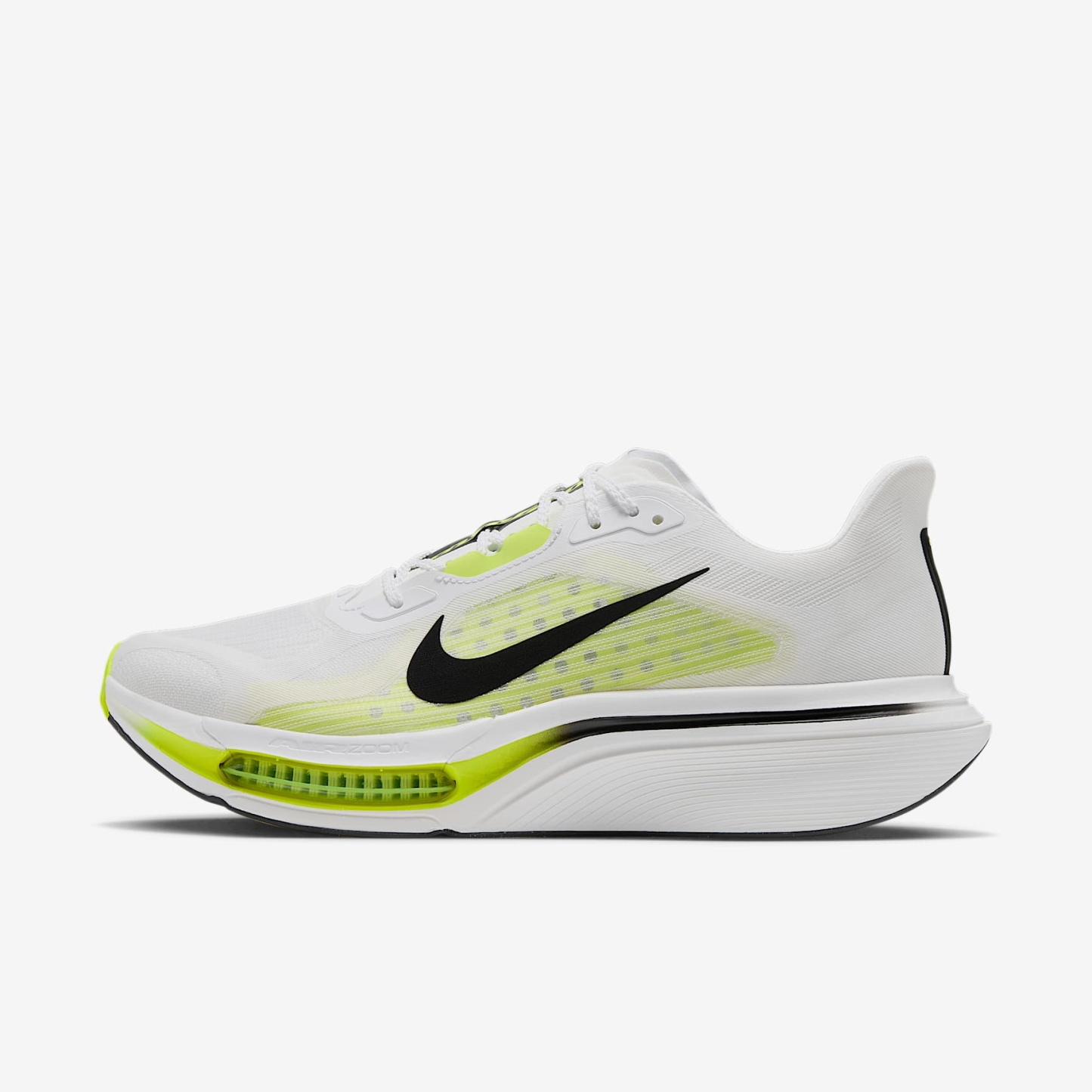 Nike Pegasus Plus 2 Straßenlaufschuh (Herren) – Weiß/Lemon Venom/Schwarz