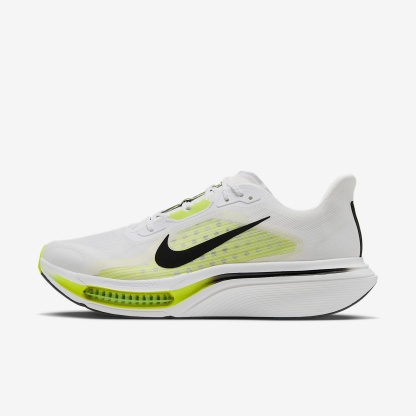 Nike Pegasus Plus 2 Straßenlaufschuh (Herren) – Weiß/Lemon Venom/Schwarz
