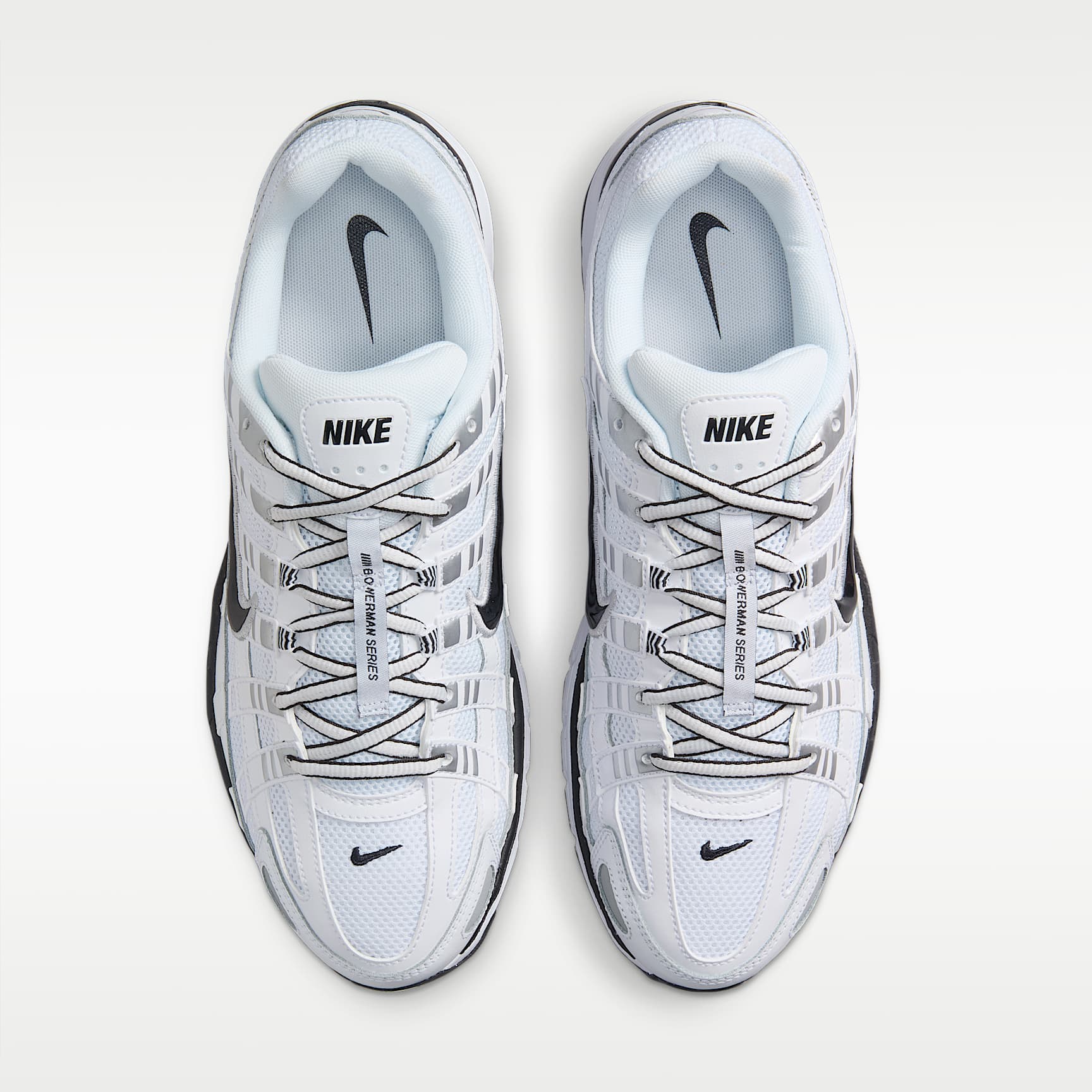 Nike P-6000 Schuh – Weiß/Metallic Silver/Schwarz/Schwarz