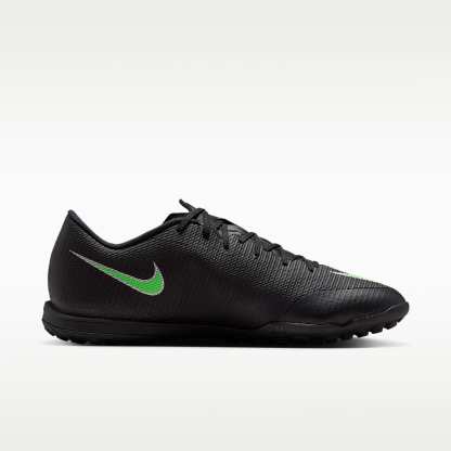 Nike Mercurial Vapor 17 Academy Low-Top-Fußballschuh für Turf – Schwarz/Schwarz/Illusion Green