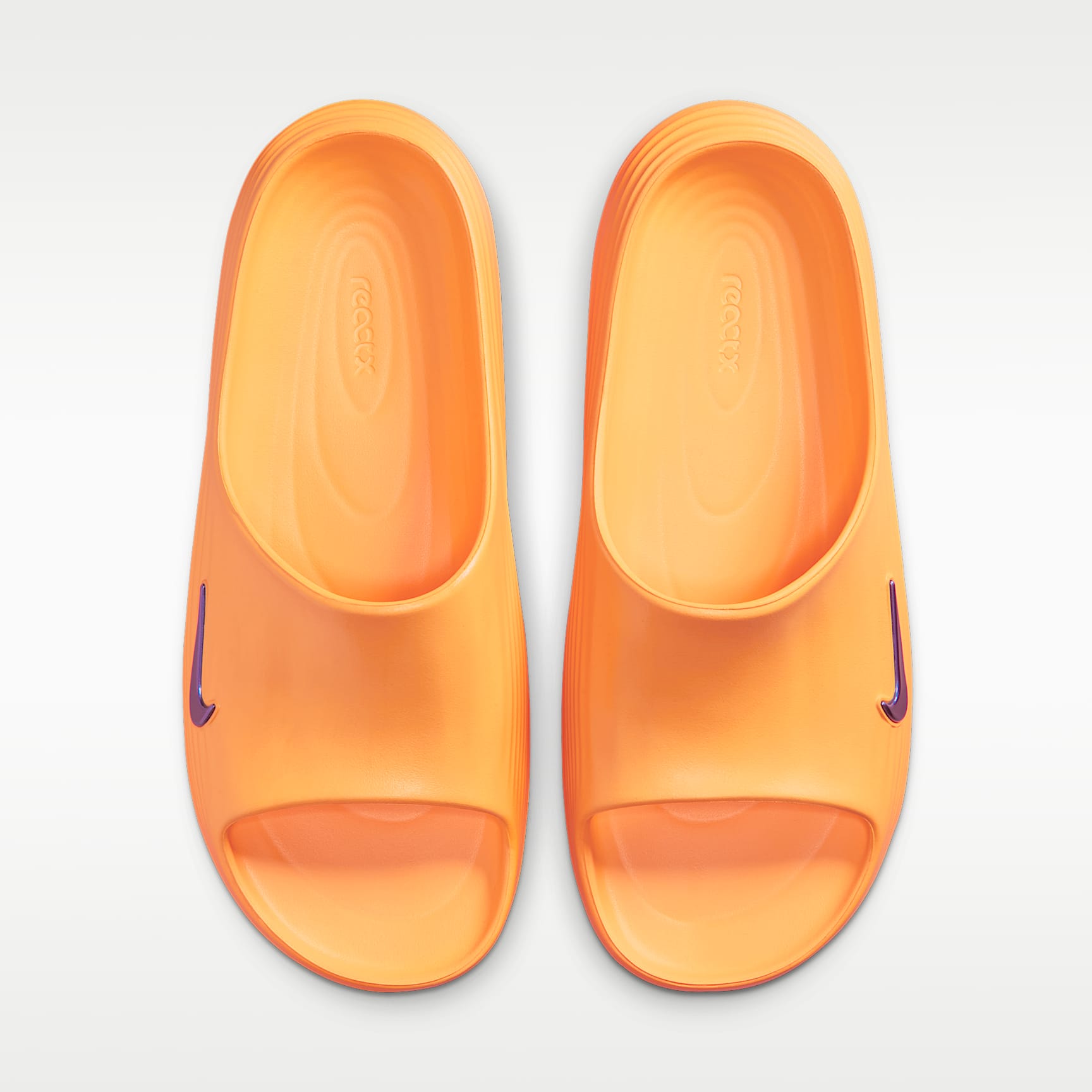 Nike ReactX Rejuven8 Slides (Herren) – Citron Pulse/Laser Orange/Volt Ice