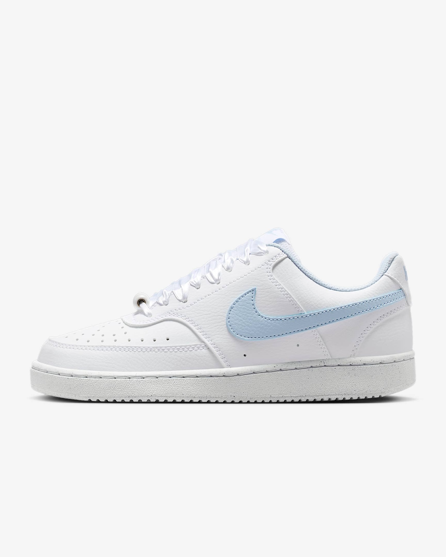 Nike Court Vision Low Schuh (Damen) – Weiß/Hydrogen Blue