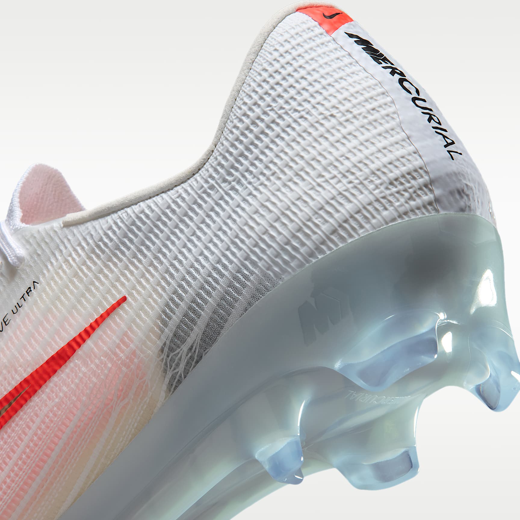Nike Mercurial Superfly 11 Elite Low-Top-Fußballschuh für normalen Rasen – Weiß/Bright Crimson/Blur