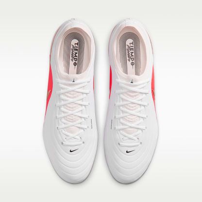 Nike Tiempo Maestro Elite Low Top Fußballschuh für normalen Rasen – Weiß/Bright Crimson/Blur