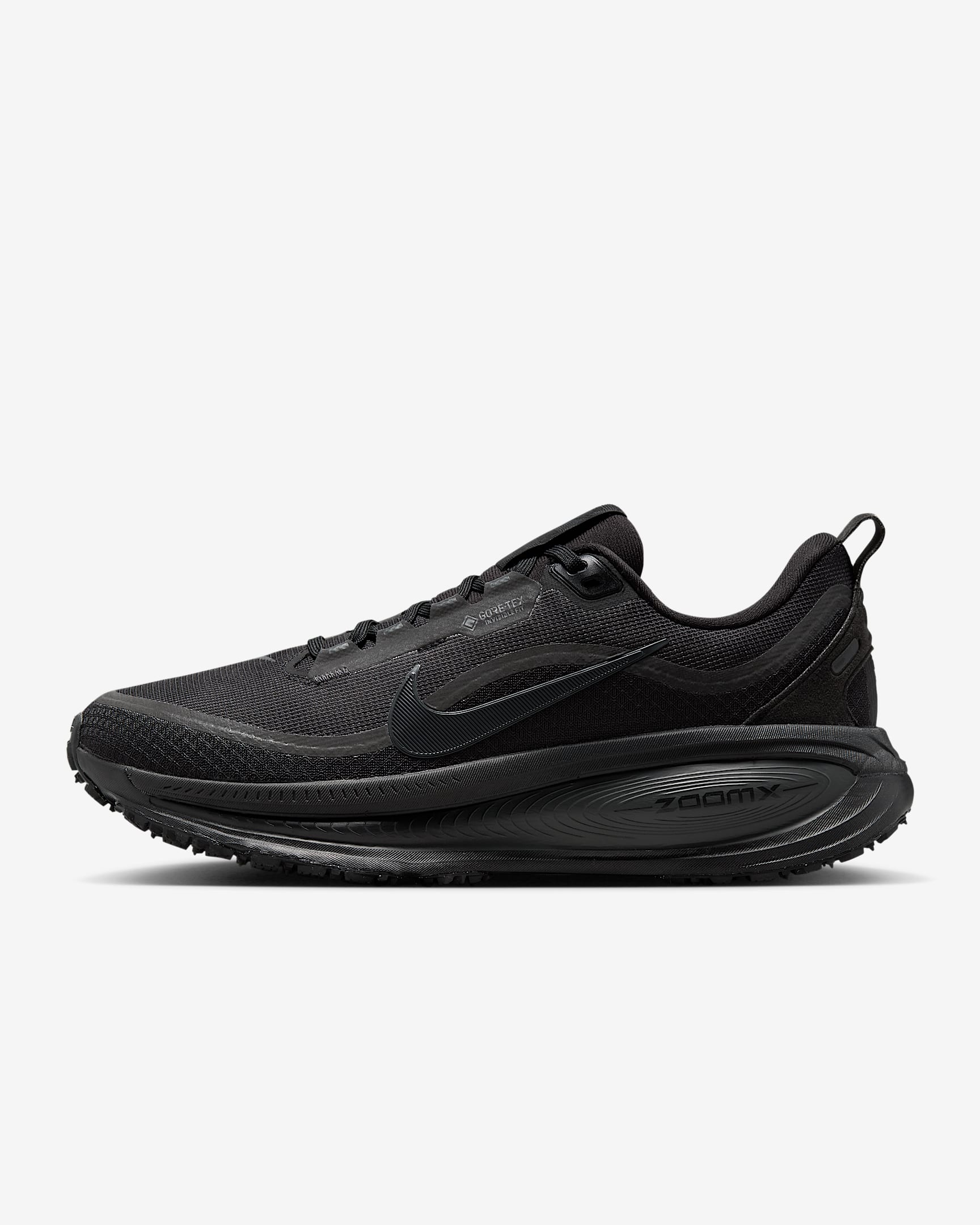 Nike Vomero 18 GORE-TEX Wasserdichter Straßenlaufschuh mit reflektierenden Designakzenten (Damen) – Schwarz/Anthracite