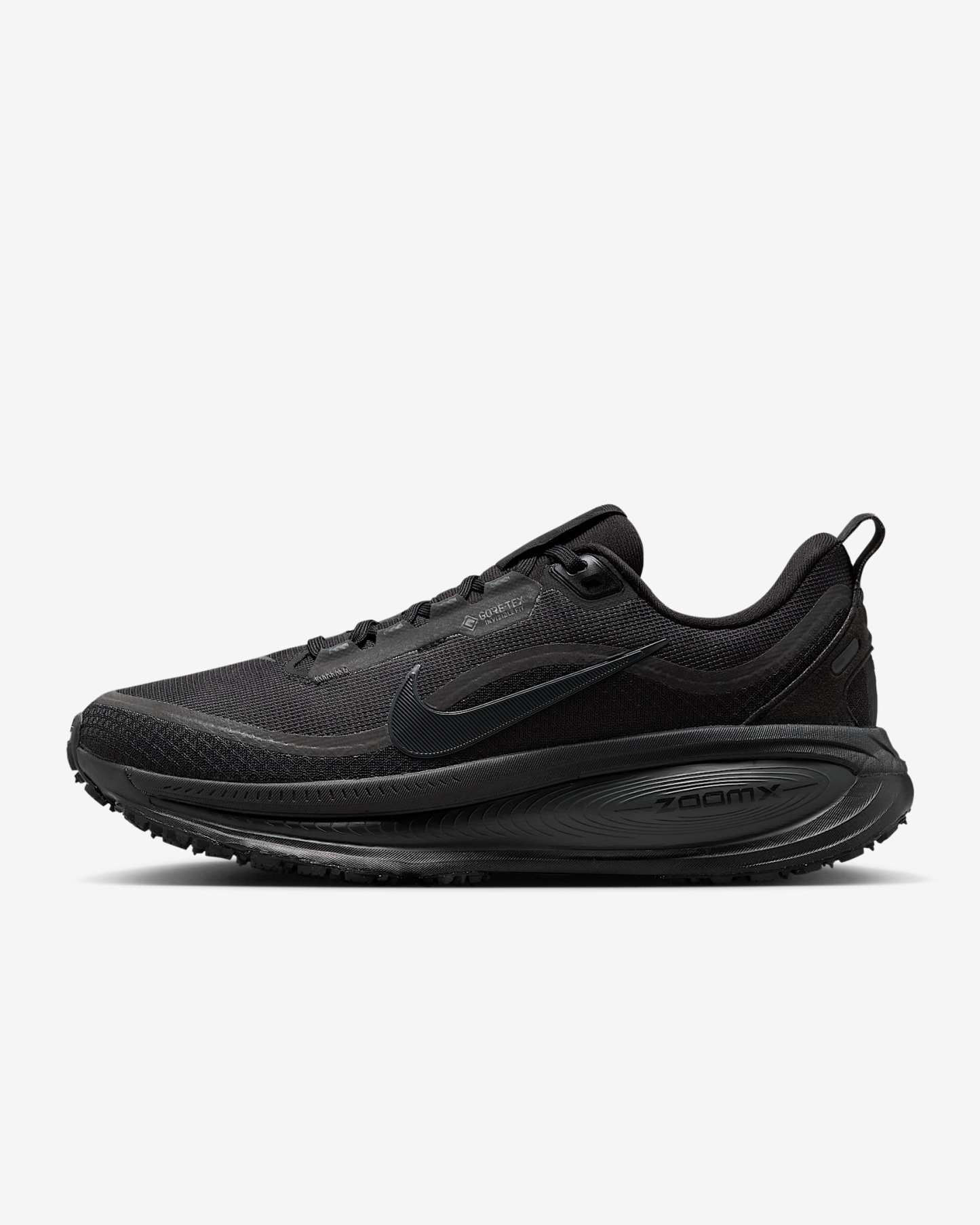 Nike Vomero 18 GORE-TEX Wasserdichter Straßenlaufschuh mit reflektierenden Designakzenten (Damen) – Schwarz/Anthracite