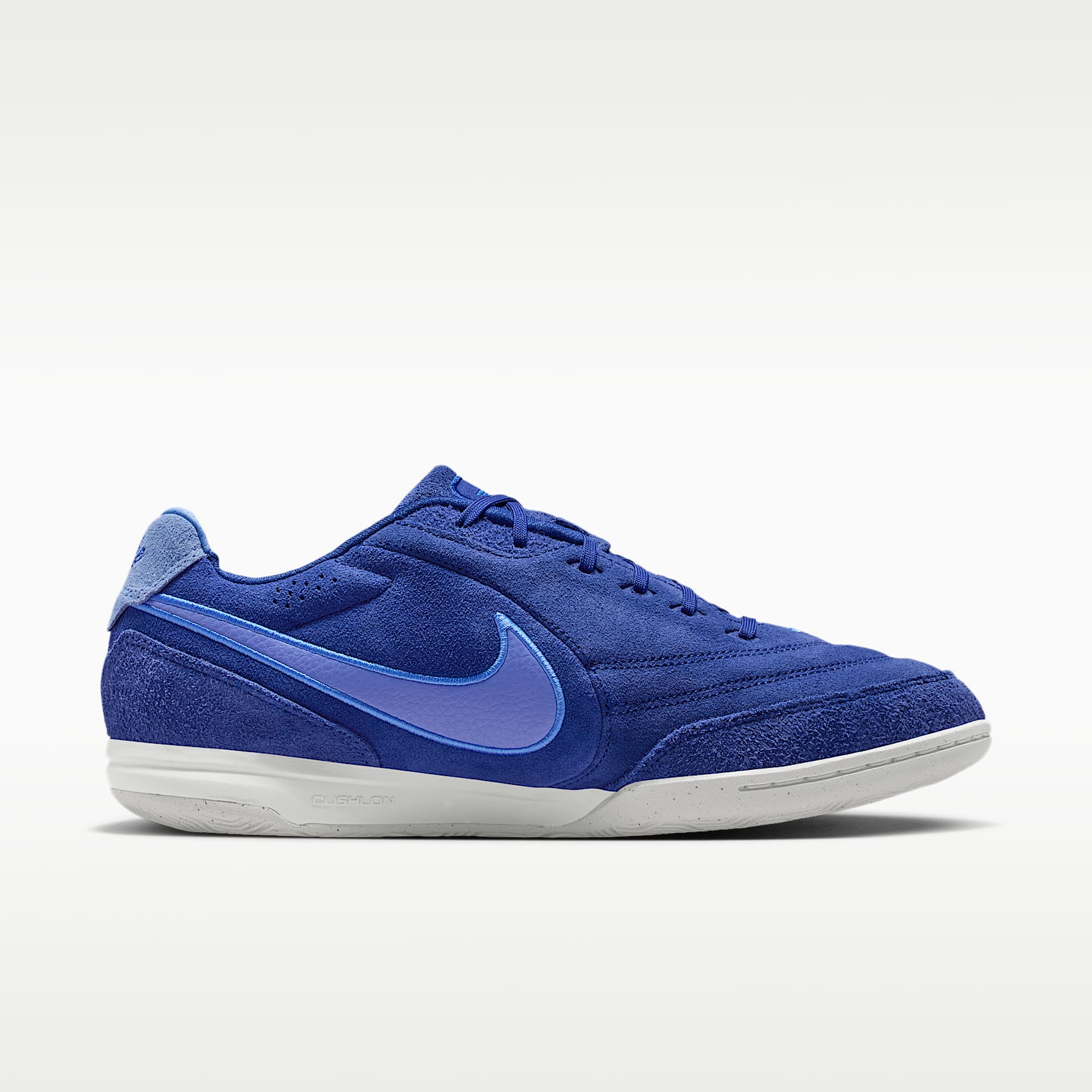 Nike Tiempo Streetgato PRM Low-Top-Fußballschuh für Hallen- und Hartplätze – Deep Royal Blue/Blue Crystal/Polar