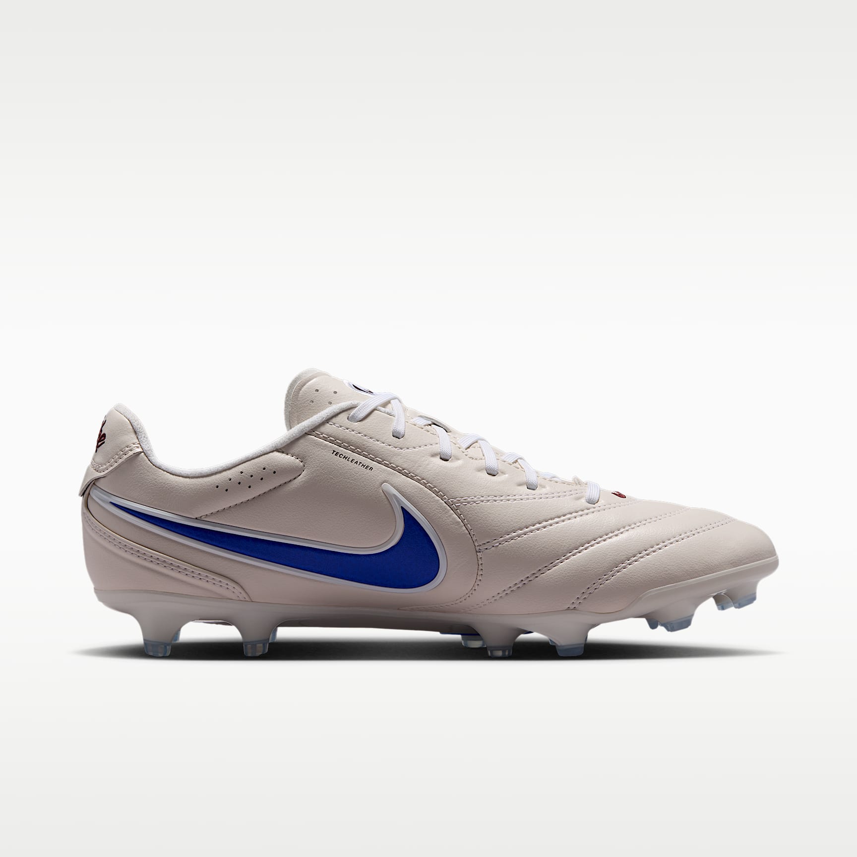 Nike Tiempo Ligera Pro Low-Top-Fußballschuh für normalen Rasen – Chalk/Weiß/Racer Blue