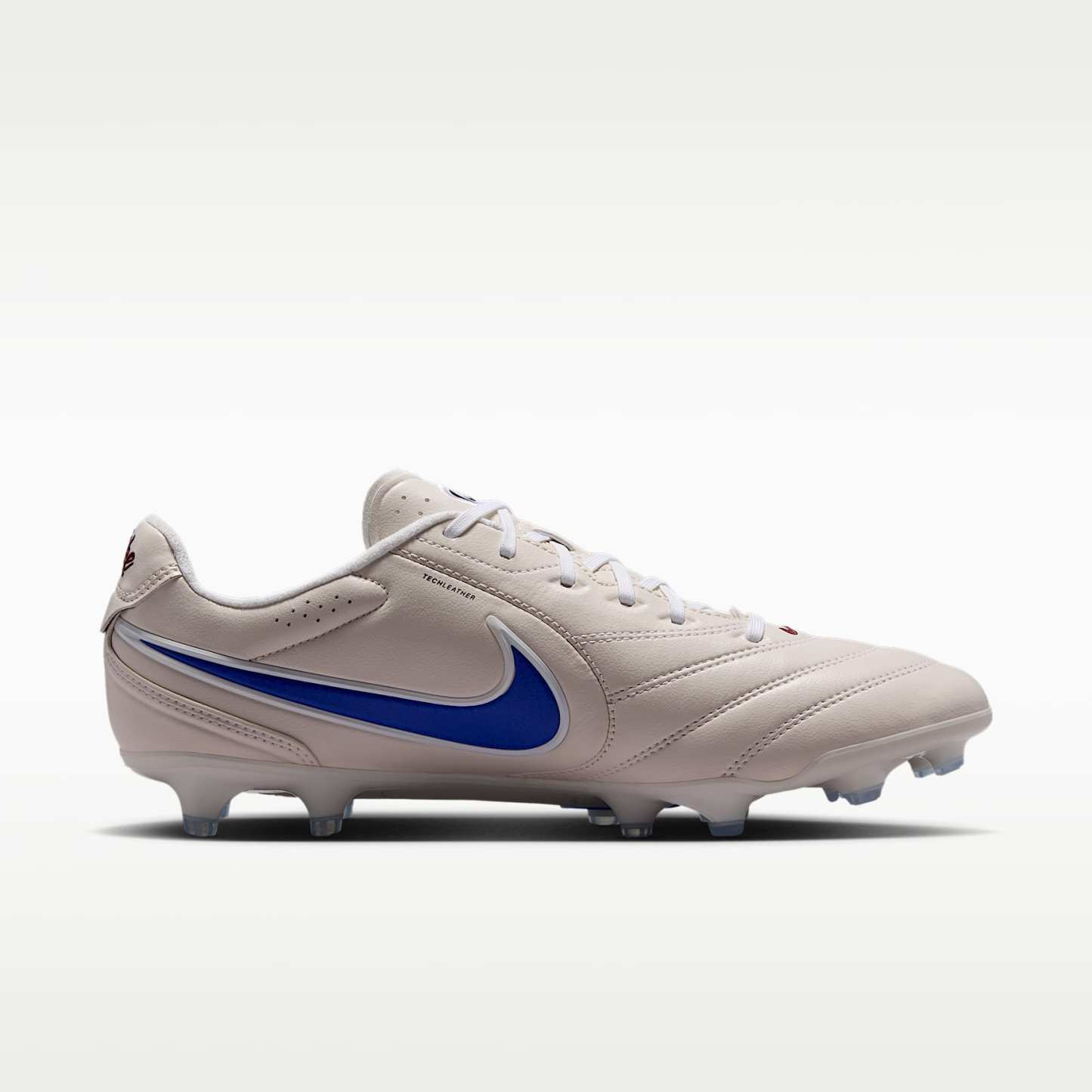 Nike Tiempo Ligera Pro Low-Top-Fußballschuh für normalen Rasen – Chalk/Weiß/Racer Blue